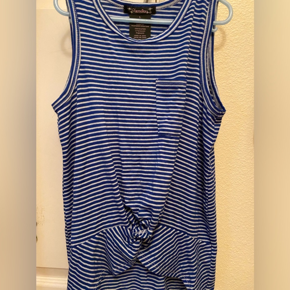 Blue stripe shirt